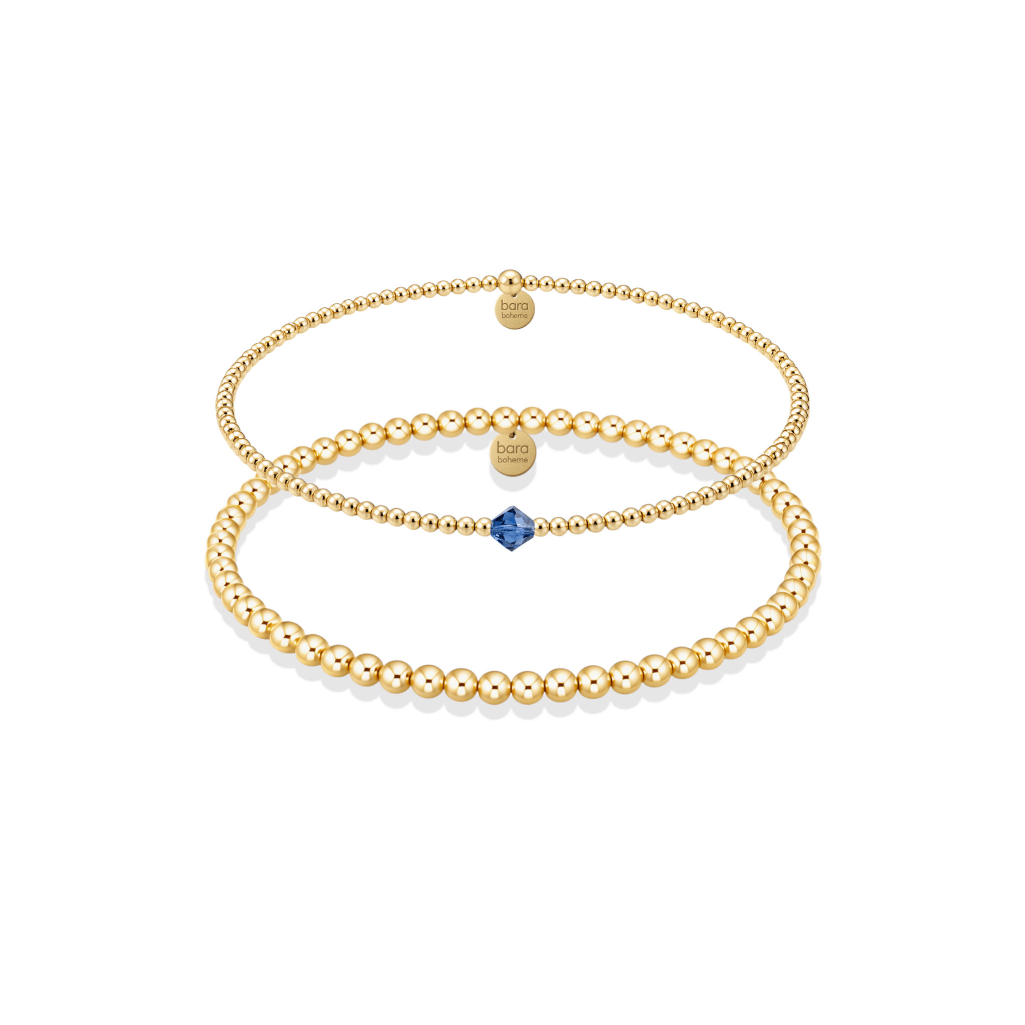 Birthstone Beaded Bracelet Stack – September - Bara Boheme