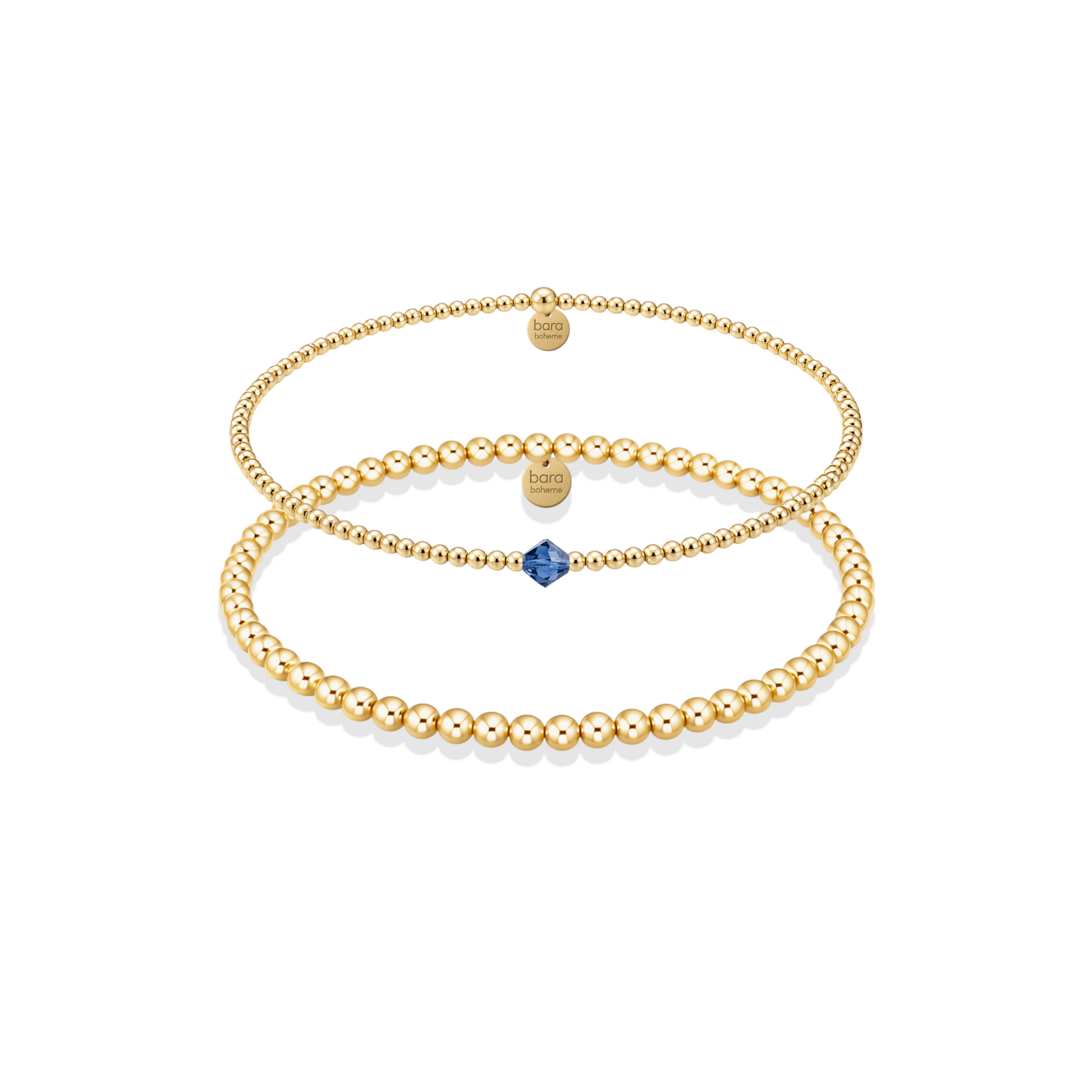 Birthstone Beaded Bracelet Stack – September - Bara Boheme