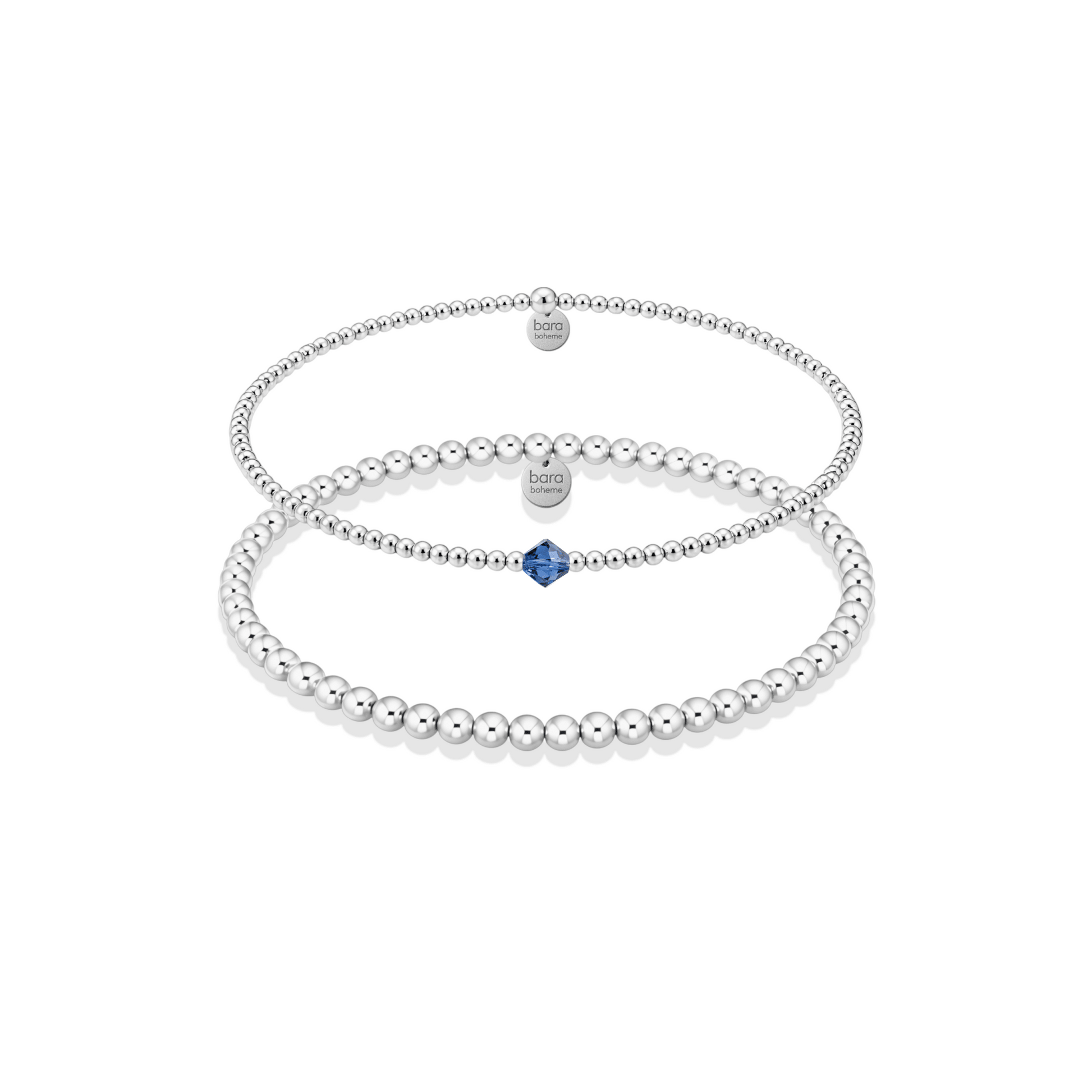 Birthstone Beaded Bracelet Stack – September - Bara Boheme
