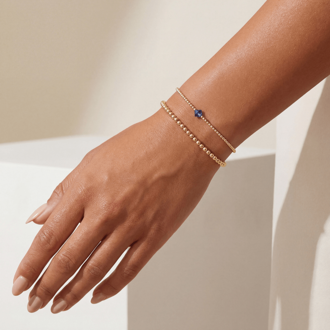 Birthstone Beaded Bracelet Stack – September - Bara Boheme