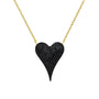 Black Amor Heart SM | Gold Plated Necklace - Bara Boheme