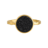 Black Druzy | Bezel Ring - Bara Boheme