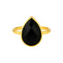 Black Onyx | Bezel Ring - Bara Boheme