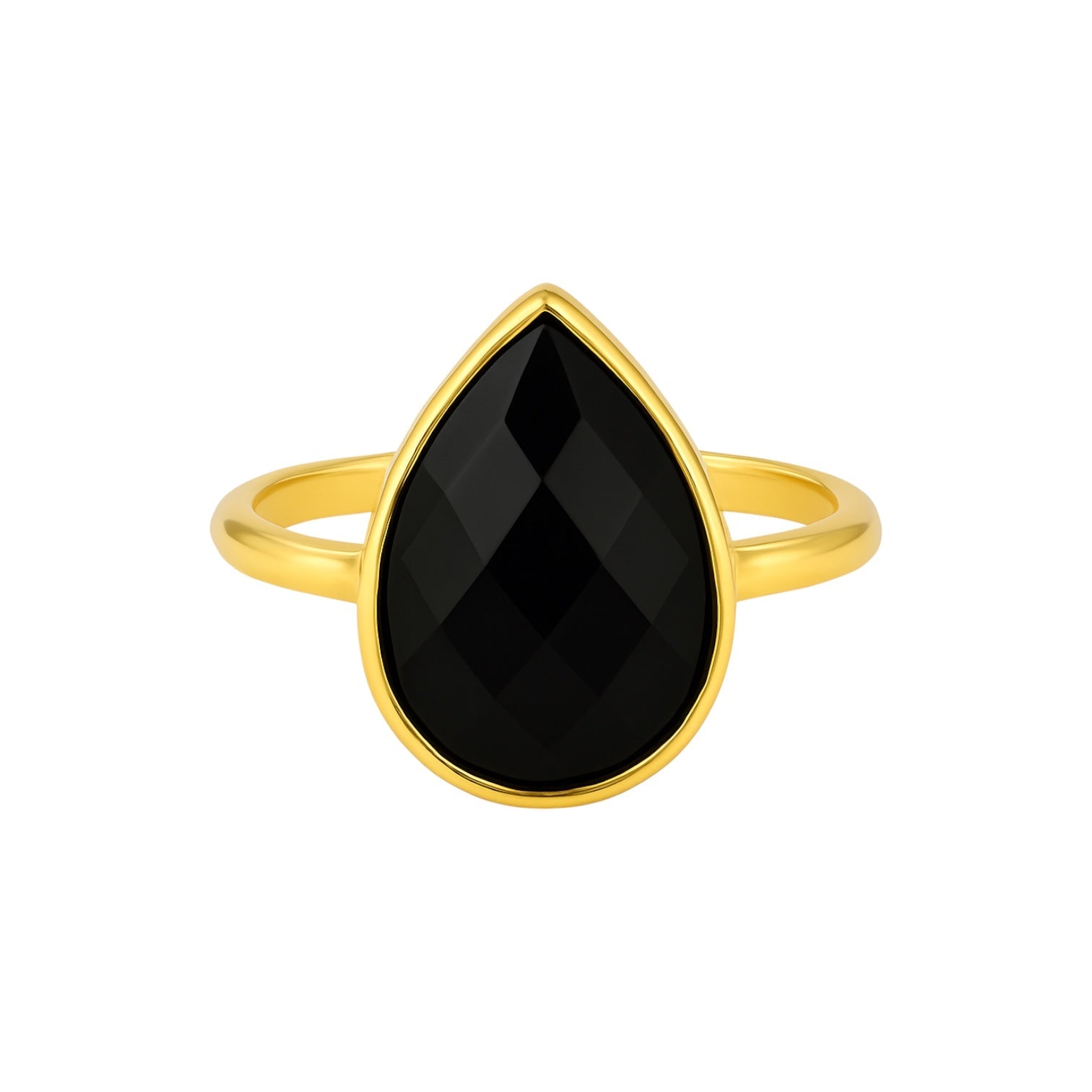 Black Onyx | Bezel Ring - Bara Boheme