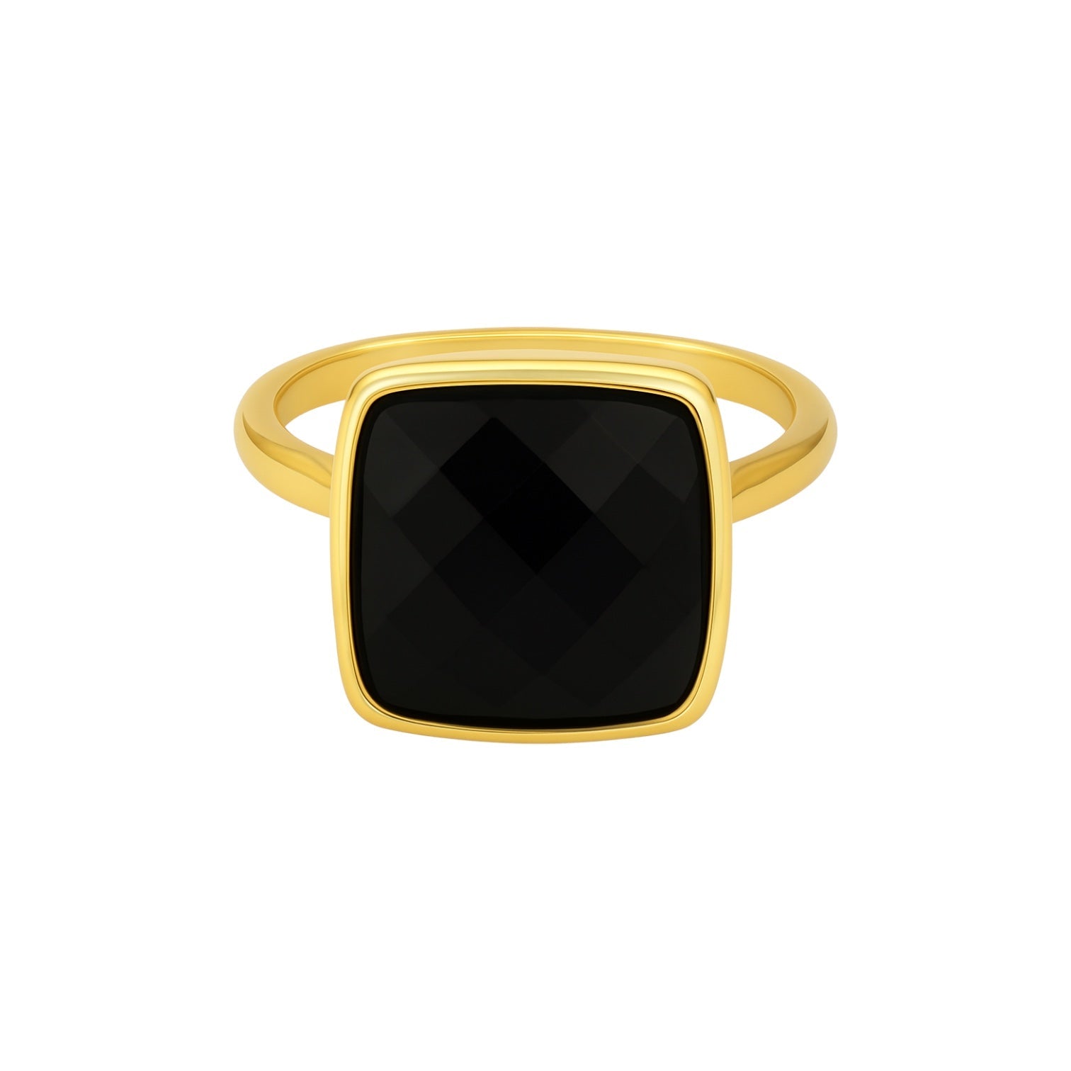 Black Onyx | Bezel Ring - Bara Boheme