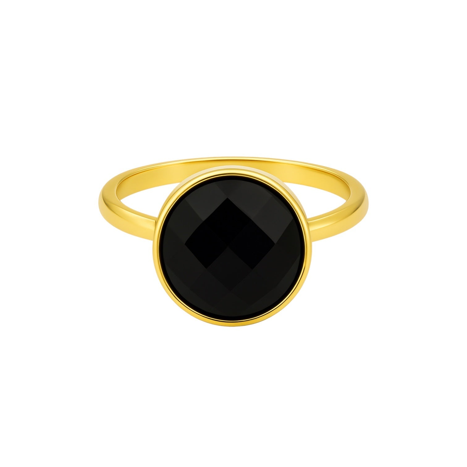 Black Onyx | Bezel Ring - Bara Boheme