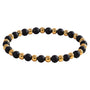 Black Anchor | Beaded Men's Bracelet