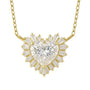 Bliss | Pave Heart Pendant Necklace - Bara Boheme