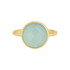 Blue Chalcedony | Bezel Ring - Bara Boheme