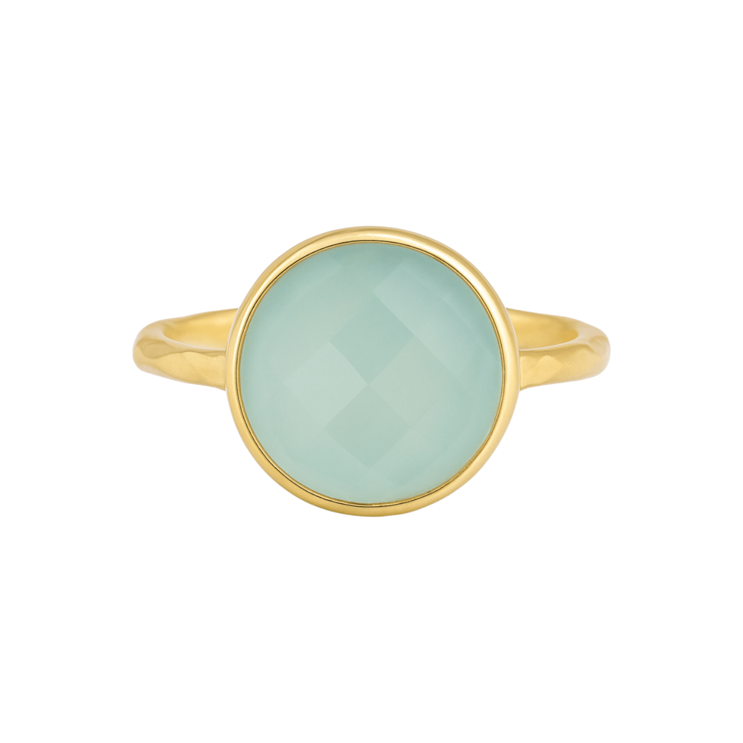 Blue Chalcedony | Bezel Ring - Bara Boheme