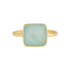 Blue Chalcedony | Bezel Ring - Bara Boheme