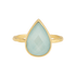 Blue Chalcedony | Bezel Ring - Bara Boheme