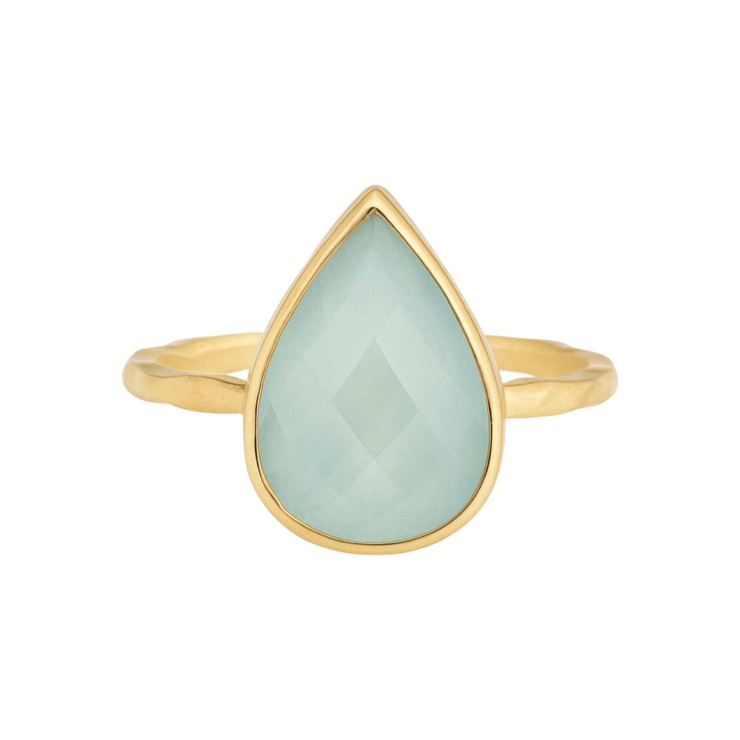 Blue Chalcedony | Bezel Ring - Bara Boheme