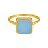 Blue Druzy | Bezel Ring - Bara Boheme