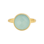 Blue Chalcedony | Bezel Ring