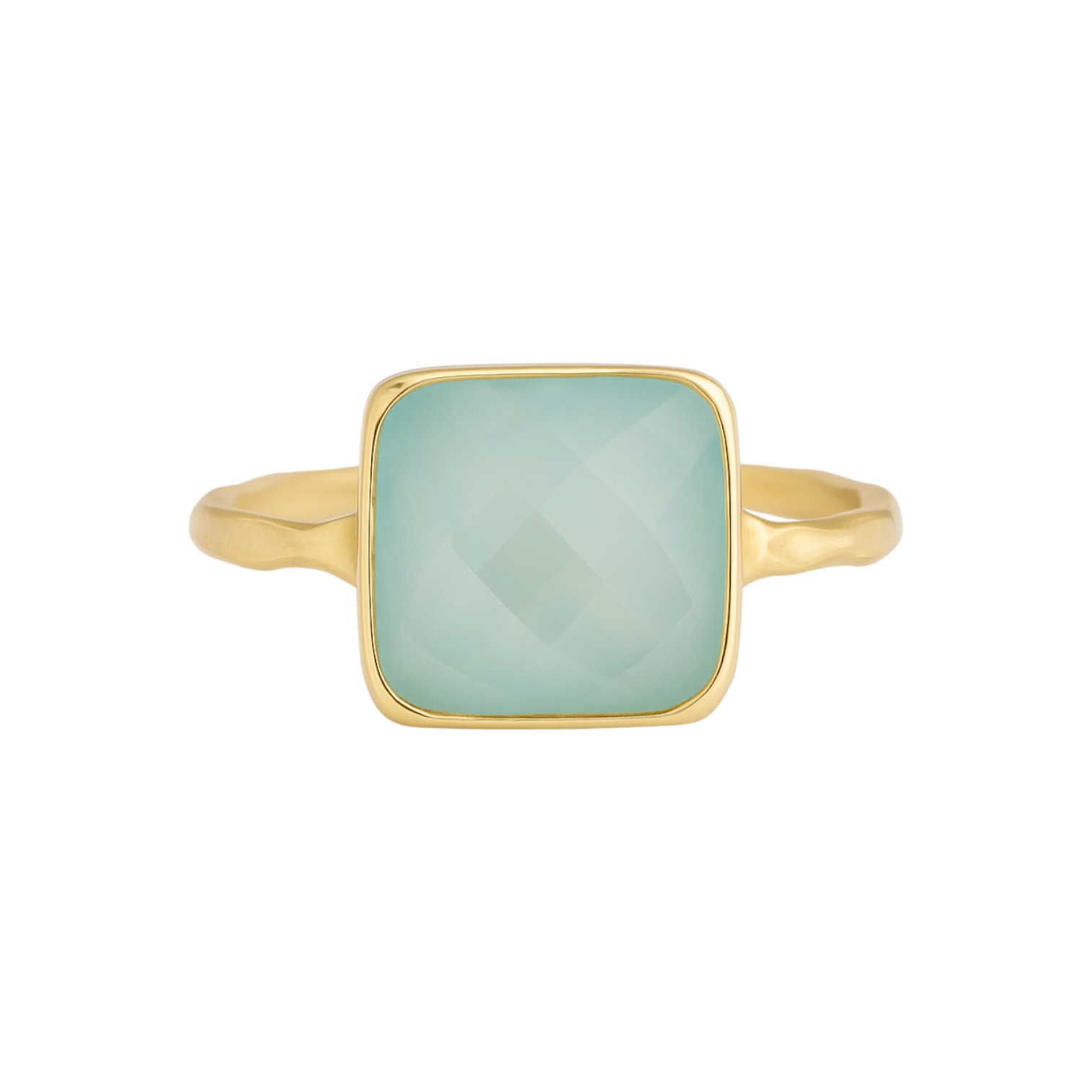 Blue Chalcedony | Bezel Ring