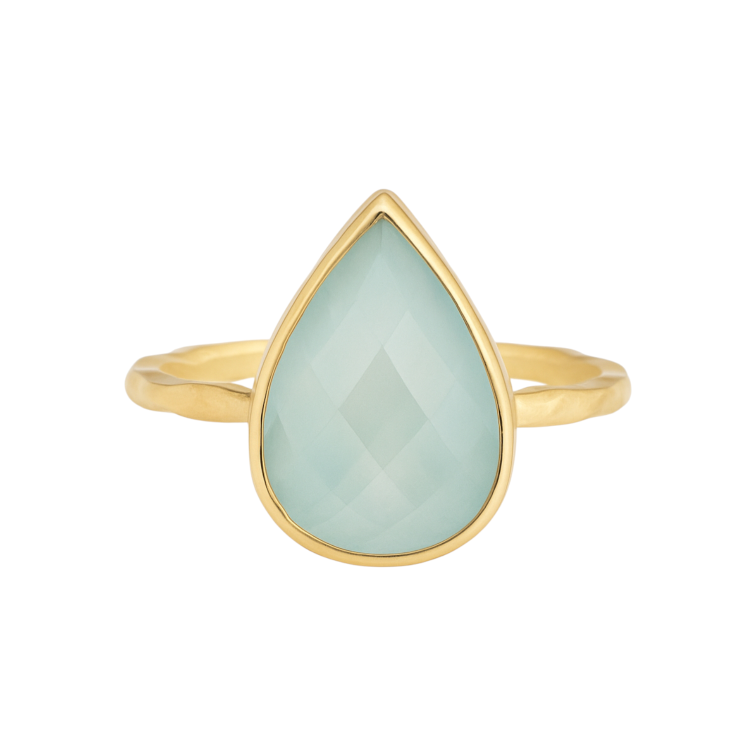Blue Chalcedony | Bezel Ring