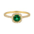 Brianna | Emerald Square Solitaire Ring - Bara Boheme