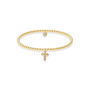 Bubble Cross Beaded Charm Bracelet - Bara Boheme