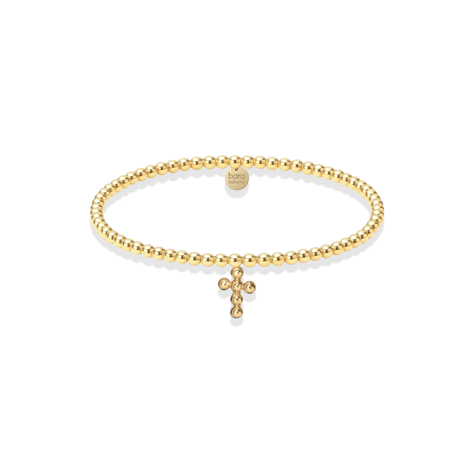 Bubble Cross Beaded Charm Bracelet - Bara Boheme