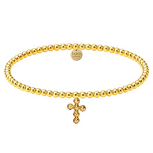 bubble cross beaded bracelet