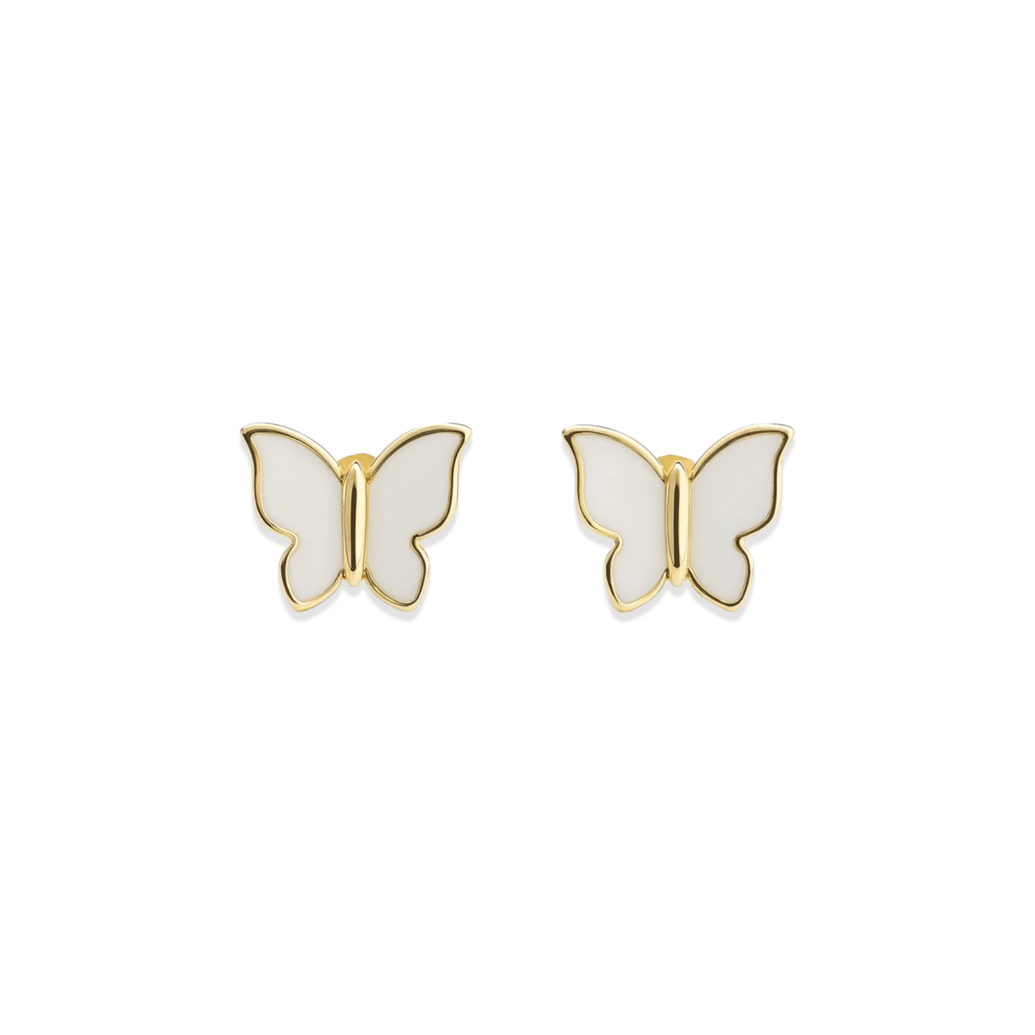 Butterfly | Enamel Stud Earrings - Bara Boheme