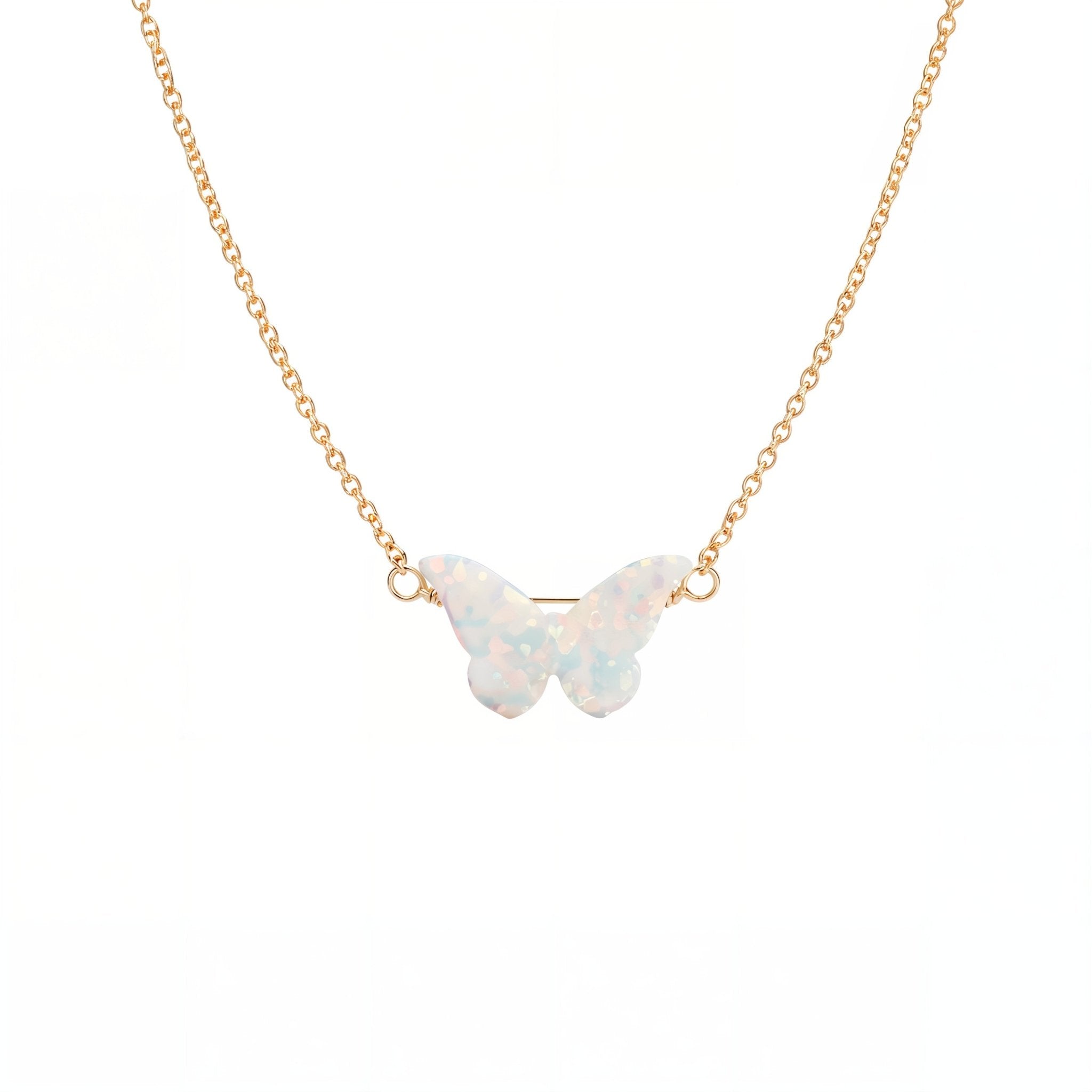Butterfly | Opal Elite Chain Necklace - Bara Boheme