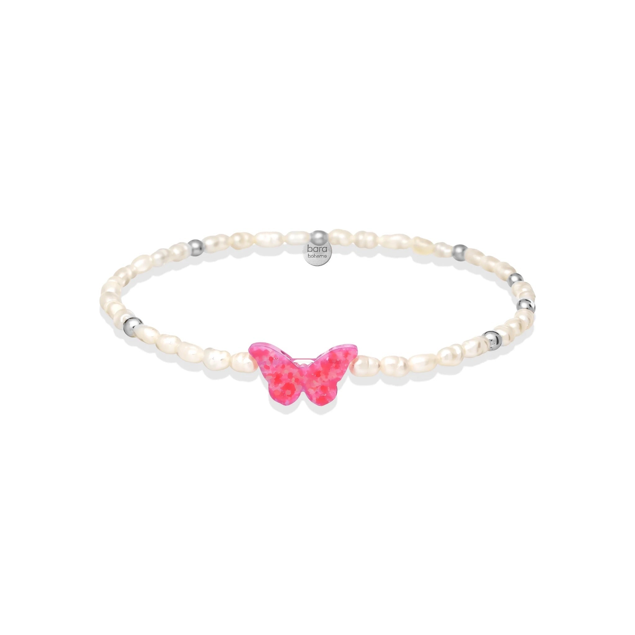 Butterfly Opal | Pearl Beaded Bracelet - Bara Boheme
