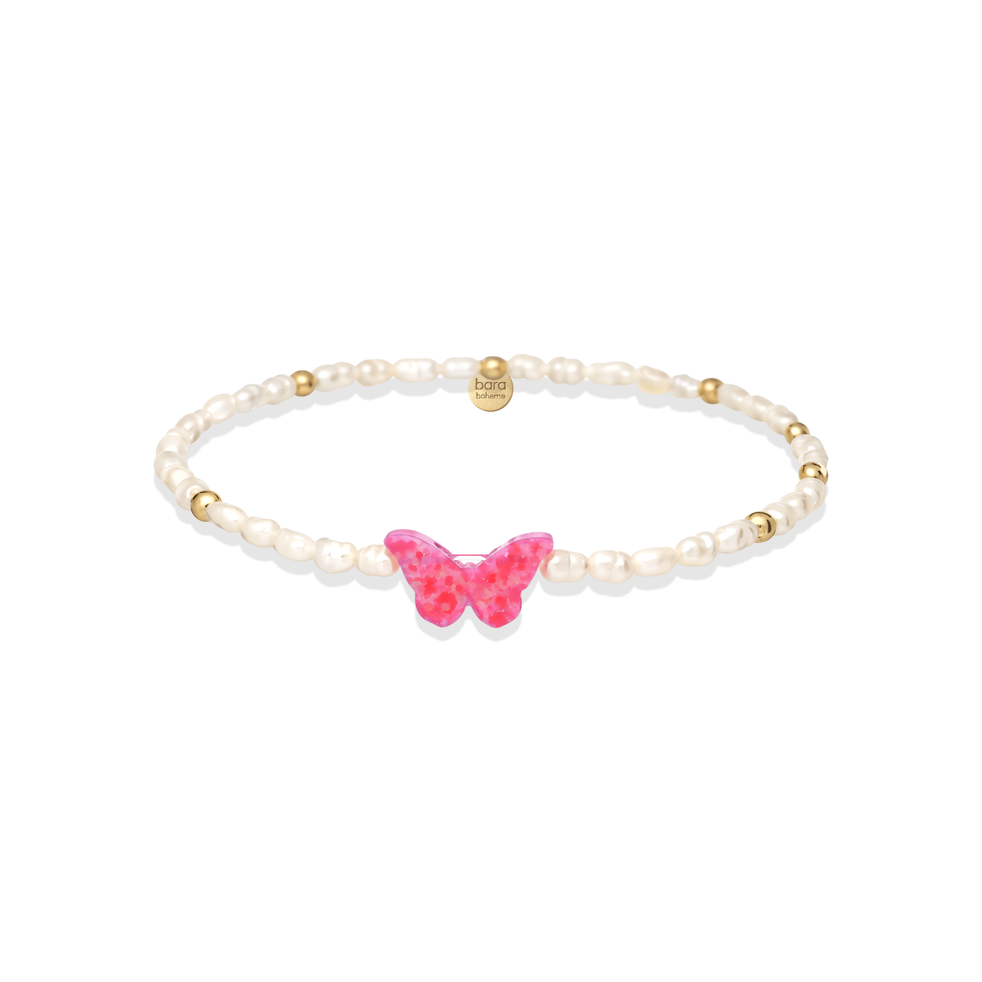 Butterfly Opal | Pearl Beaded Bracelet - Bara Boheme