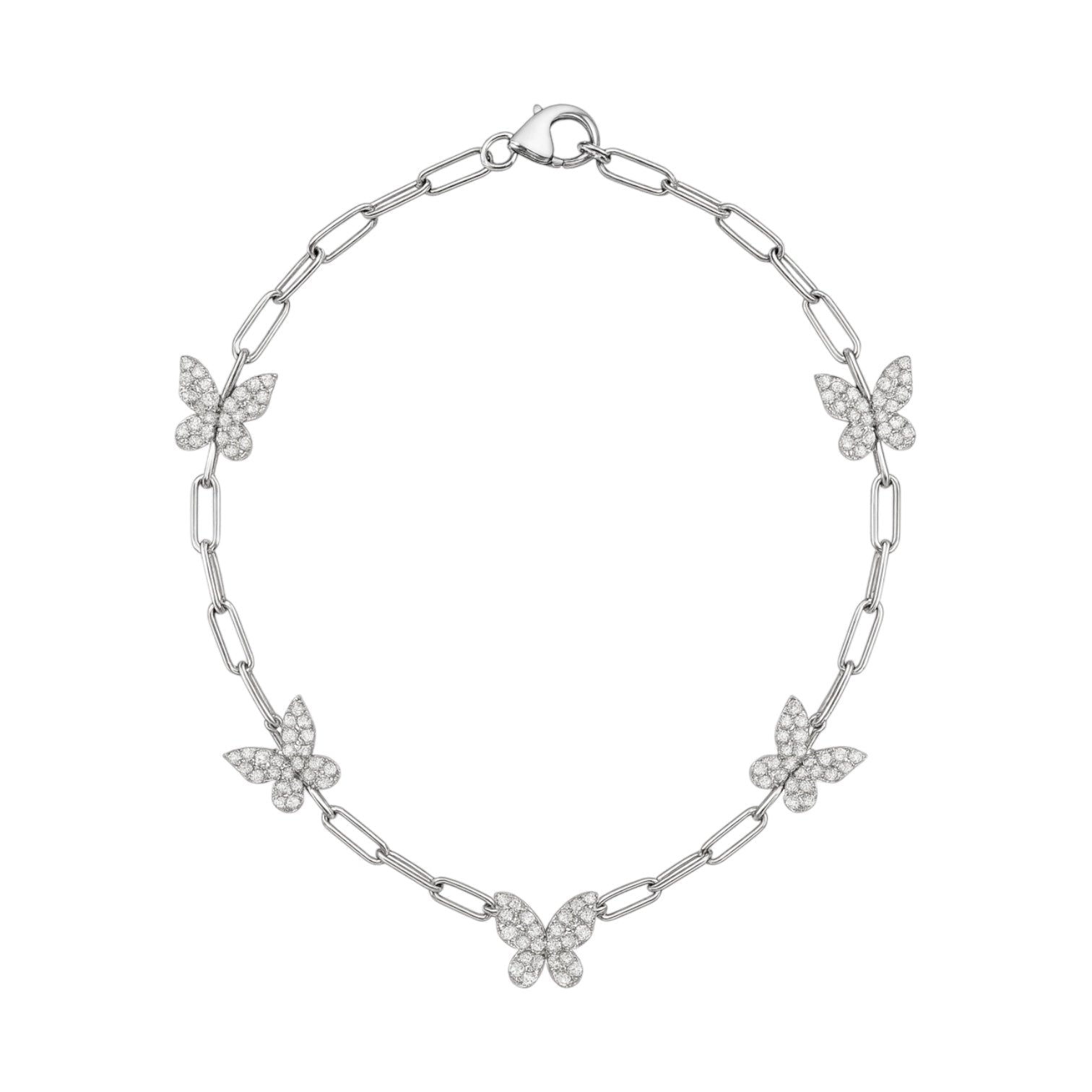 Butterfly | Pave Anklet - Bara Boheme