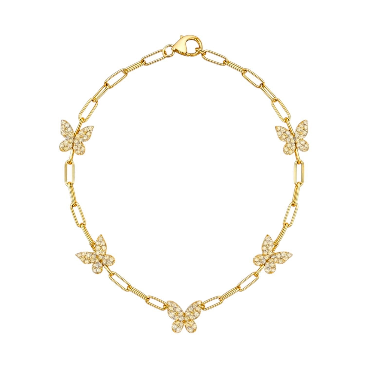 Butterfly | Pave Anklet - Bara Boheme