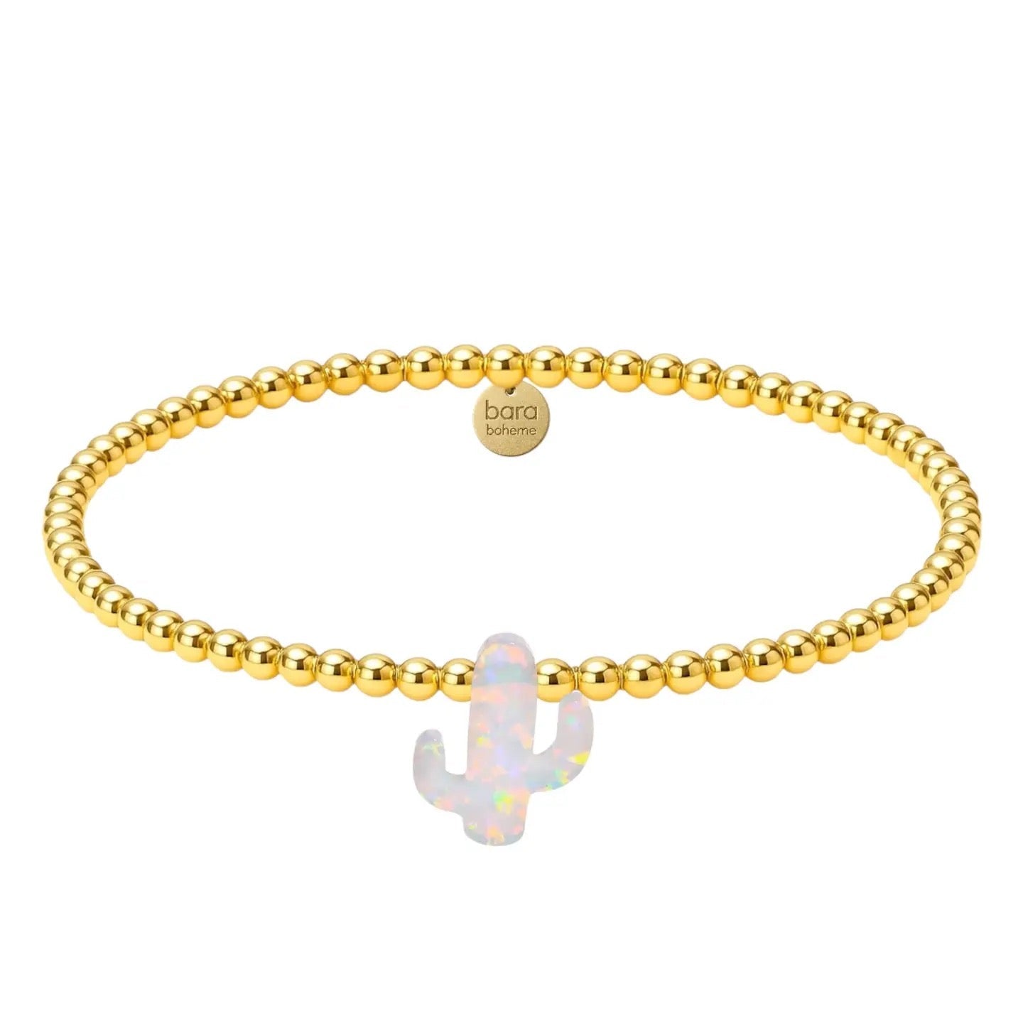 Cactus | Beaded Opal Bracelet - Bara Boheme