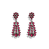 Calypso | Diamond Earrings with Ruby - Bara Boheme