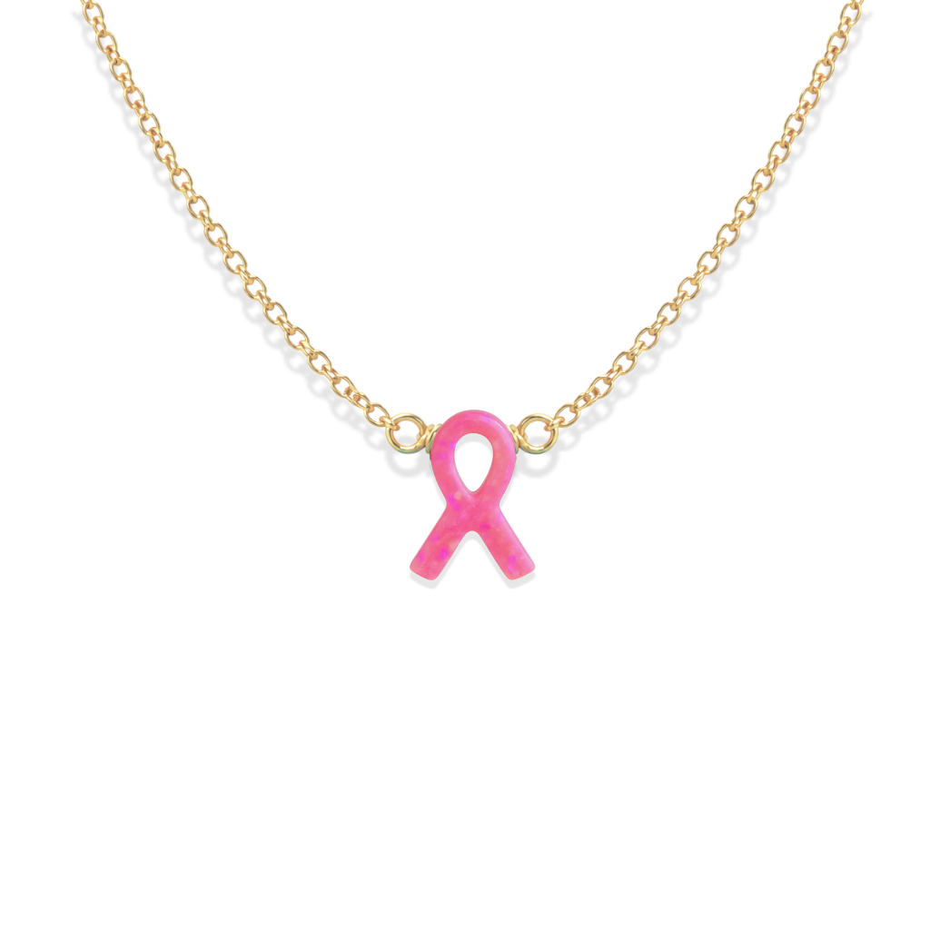 Cancer Awareness | Gold Filled Opal Necklace