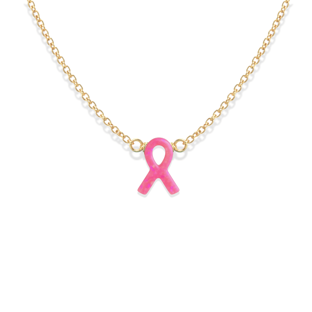 Cancer Awareness | Gold Filled Opal Necklace - Bara Boheme