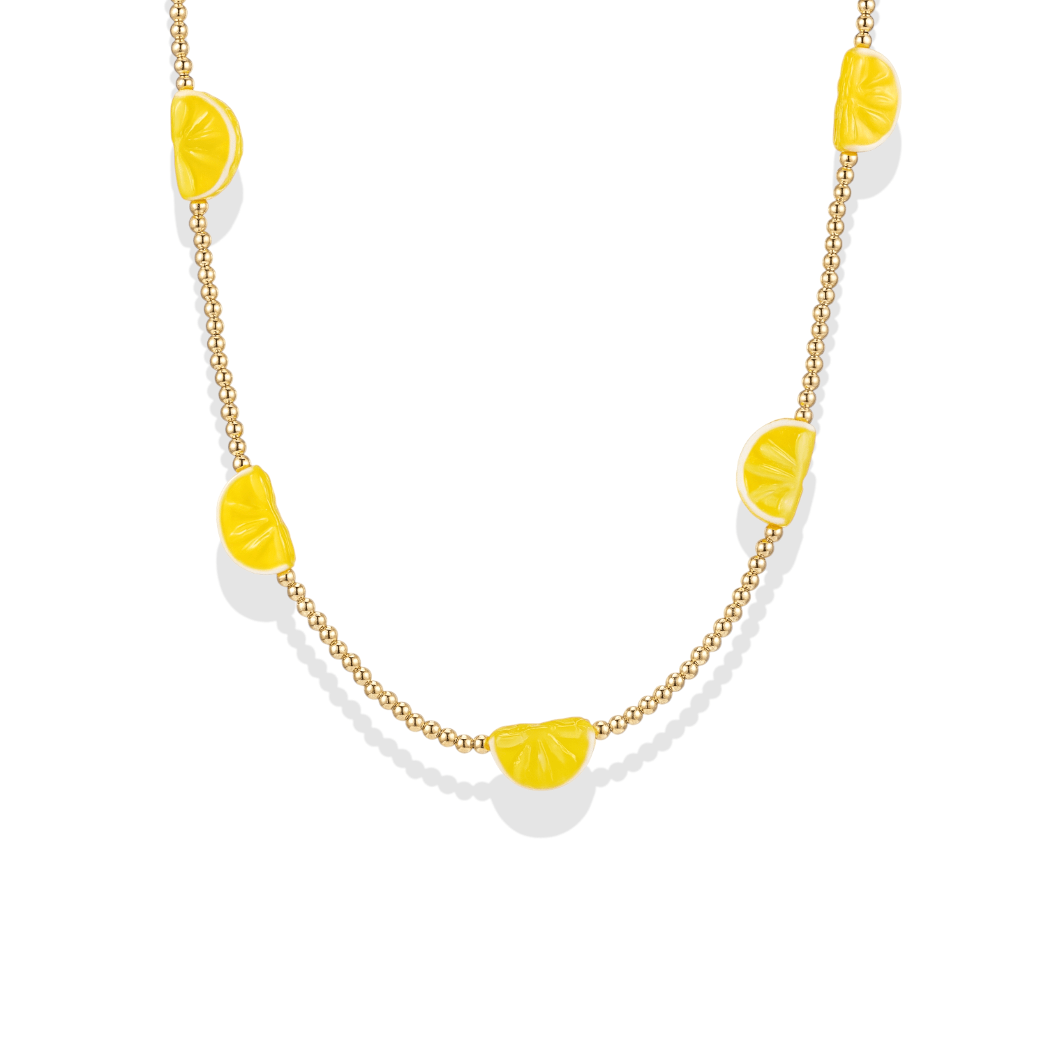 Capri Limoncello Beaded Necklace - Bara Boheme