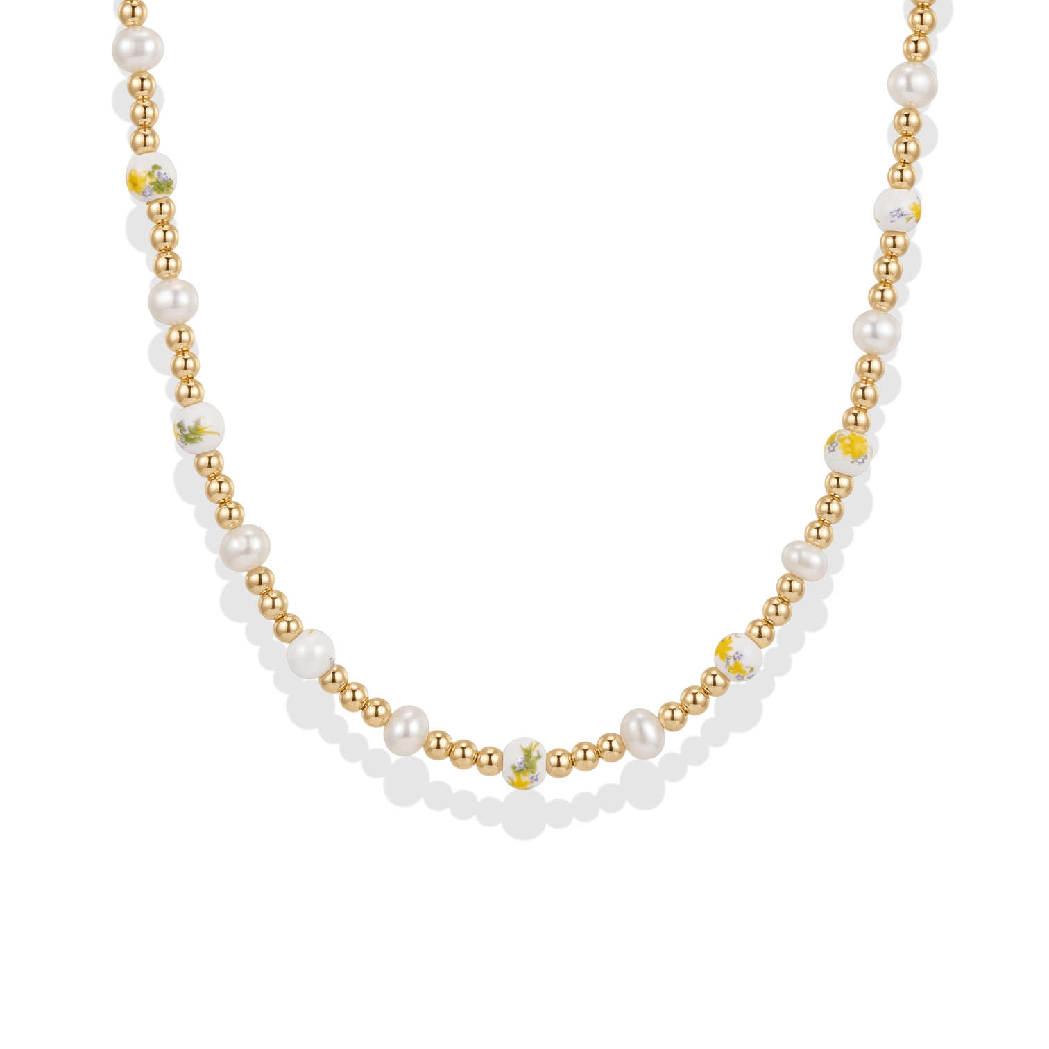 Capri Sorbe – Porcelain Beaded Necklace - Bara Boheme