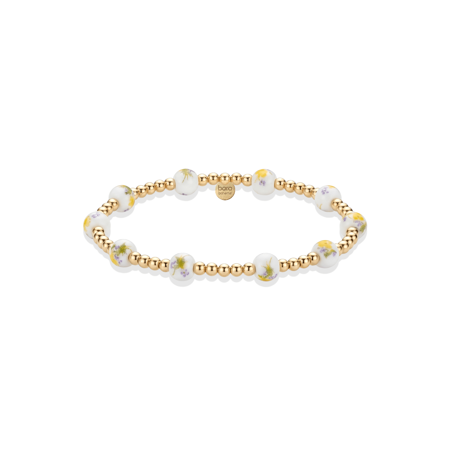 Capri Zest – Porcelain Beaded Bracelet - Bara Boheme