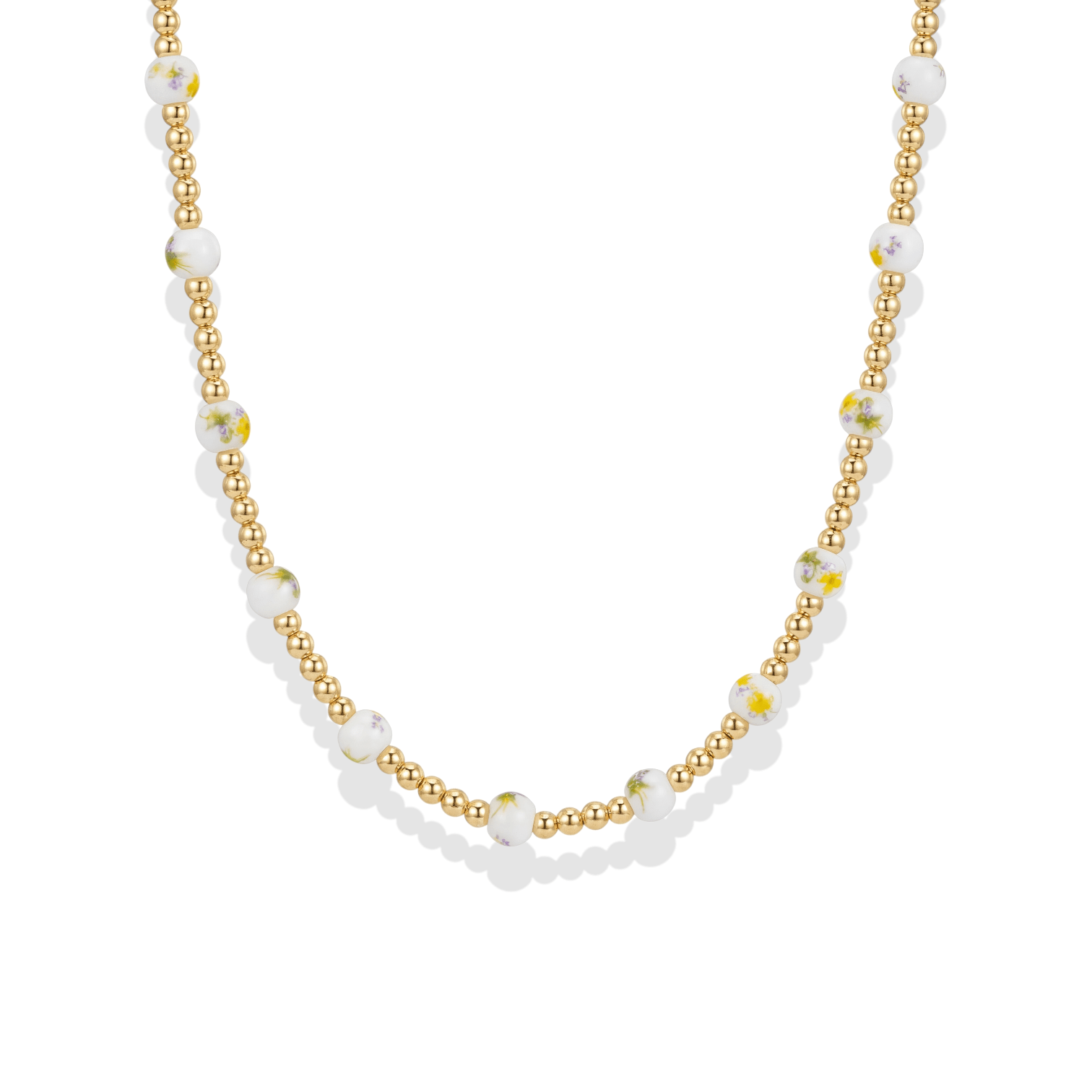 Capri Zest – Porcelain Beaded Necklace - Bara Boheme