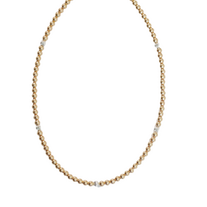 "CARLY" 14K Gold Filled Ball Beaded Choker/Necklace