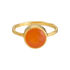 Carnelian | Bezel Ring - Bara Boheme