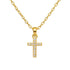 Catherine | Small Pave Cross Necklace - Bara Boheme