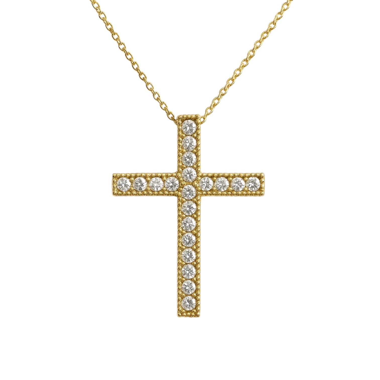 Celina | Pave Cross Necklace