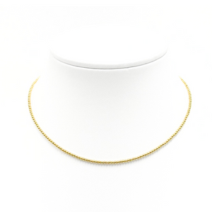 2MM Gold-Field Ball Bead Choker