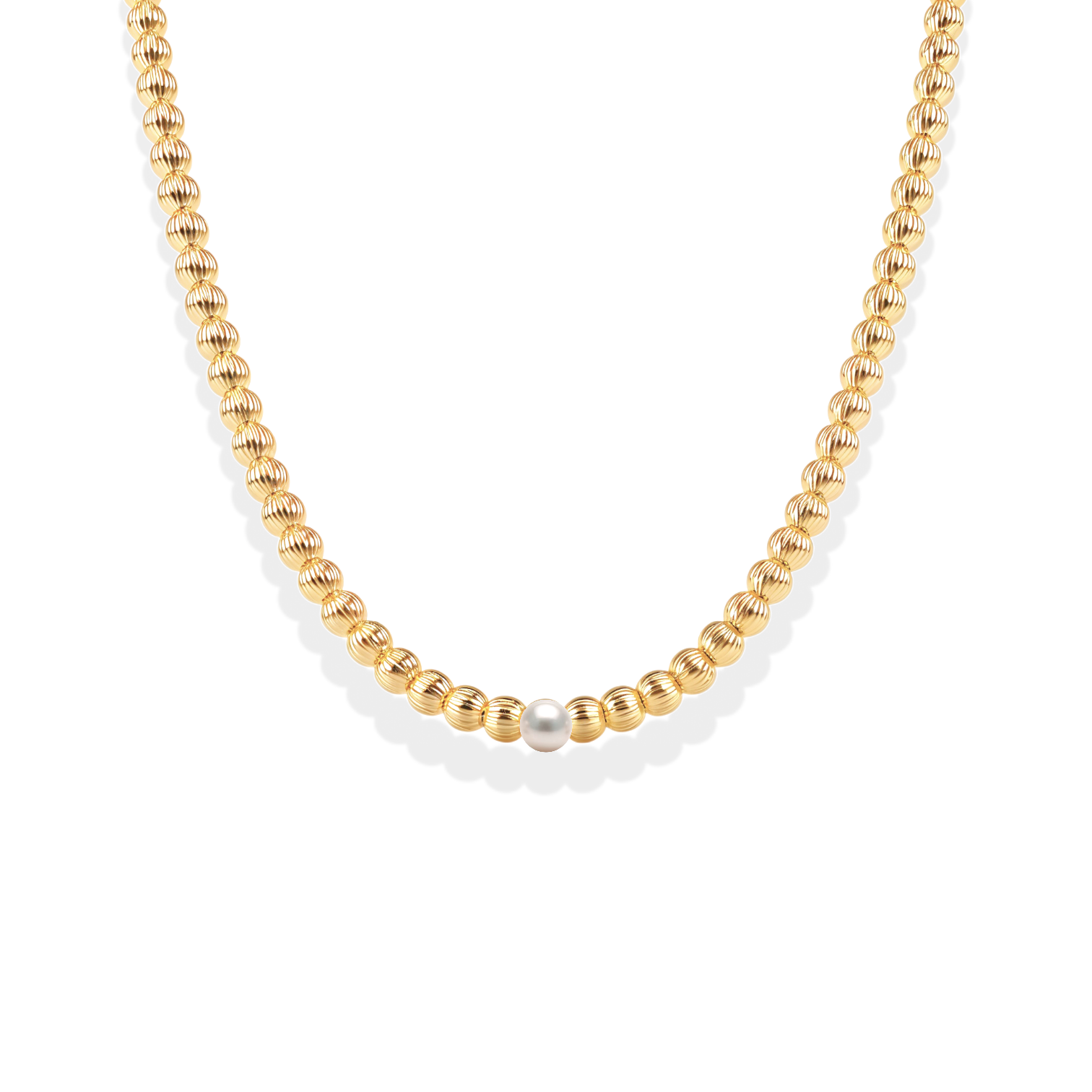 Charlotte | Gold Filled Beaded Necklace with Pearls