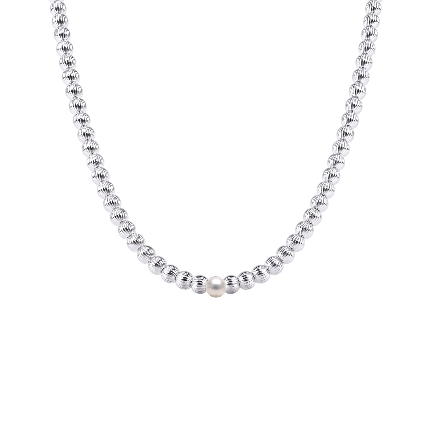 Charlotte | Gold Filled Beaded Necklace with Pearls - Bara Boheme