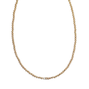 "CHARLOTTE" 14k gold-filled & pearl beaded Choker/Necklace