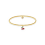 Cherry Beaded Charm Bracelet - Bara Boheme