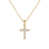 Christina | Large Cross CZ Necklace - Bara Boheme