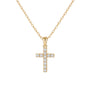 Christina | Large Cross CZ Necklace - Bara Boheme